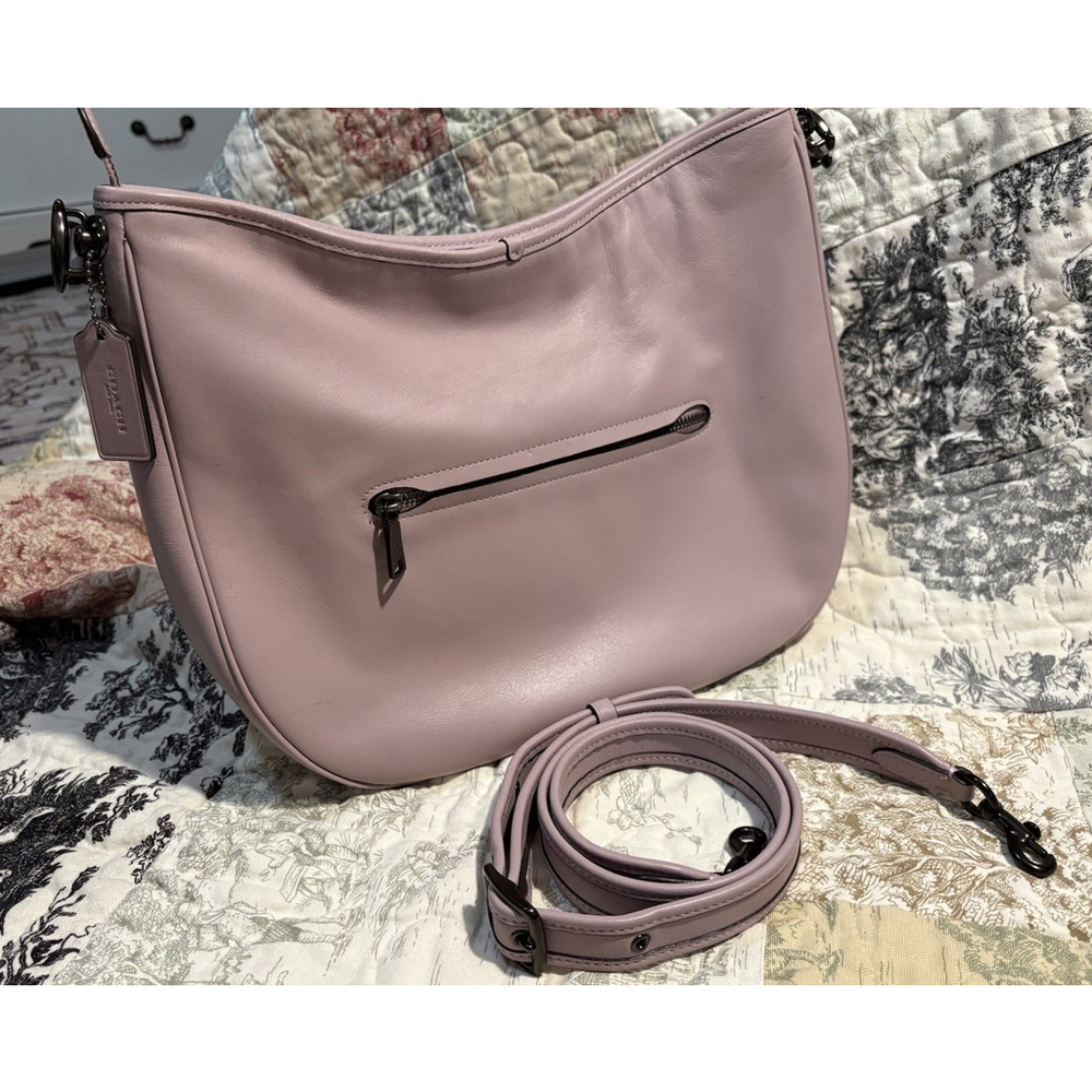COACH Soft Tabby Hobo in Lilac Purple & Gunmetal Crossbody Shoulder Bag - Picture 4 of 16